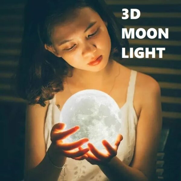 16 Colours - Moon Lamp (Rechargeable + remote) [15 cm] - Image 5