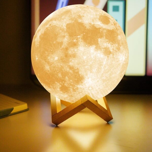 16 Colours - Moon Lamp (Rechargeable + remote) [15 cm] - Image 7