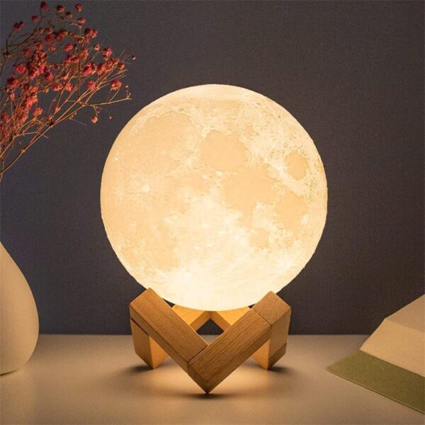 16 Colours - Moon Lamp (Rechargeable + remote) [15 cm] - Image 10