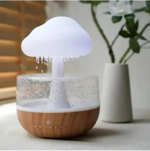 Cloud Rain Humidifier Mushroom Lamp [Rechargeable] - Image 2