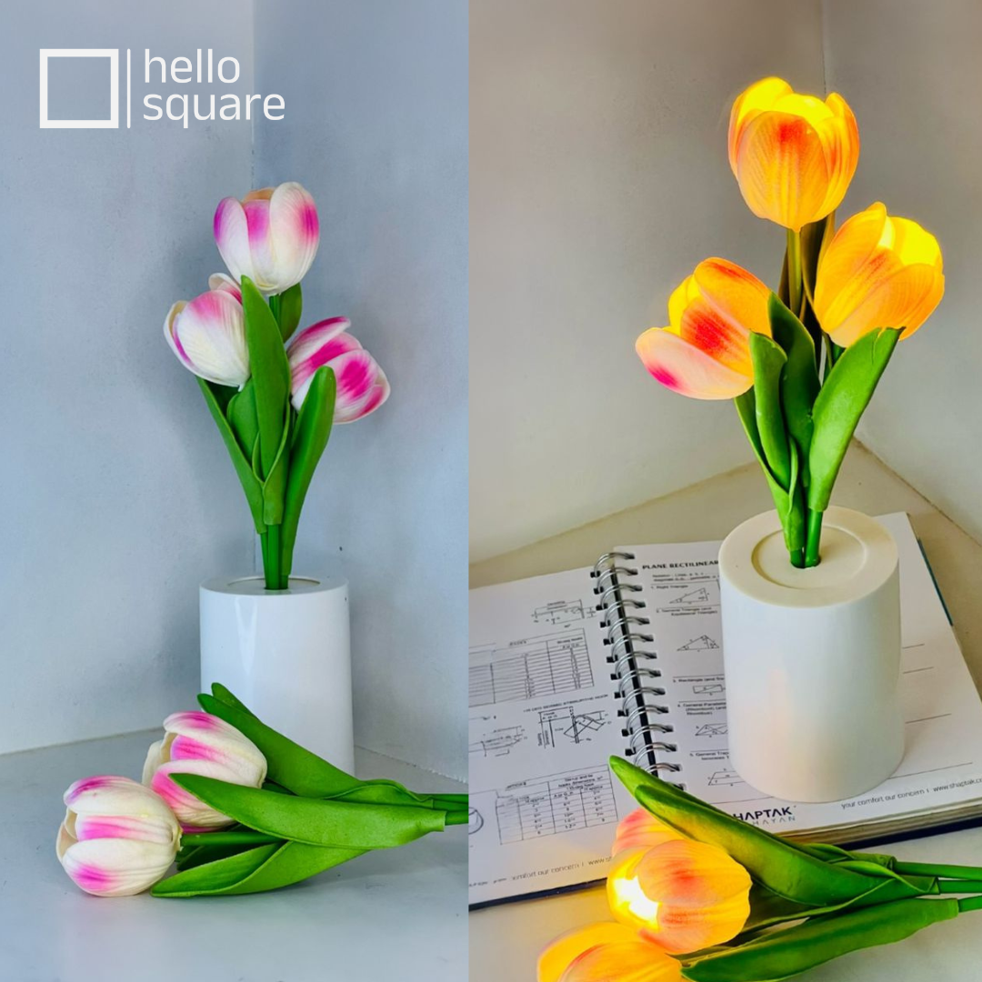 Tulip Vase Lamp (Pink) - Image 3