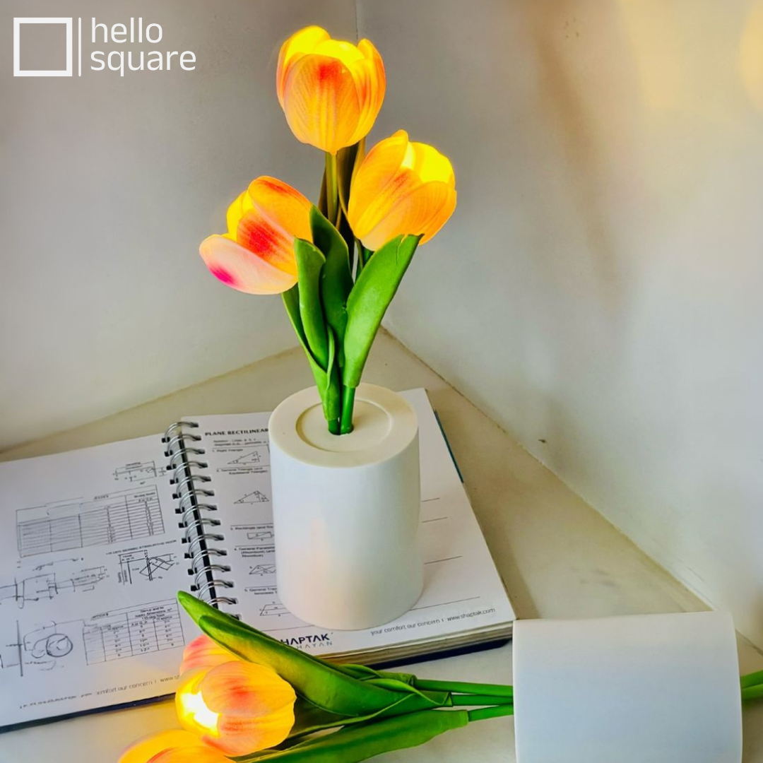 Tulip Vase Lamp (Pink) - Image 4