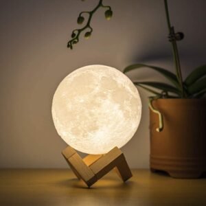 16 Colours - Moon Lamp (Rechargeable + remote) [15 cm]